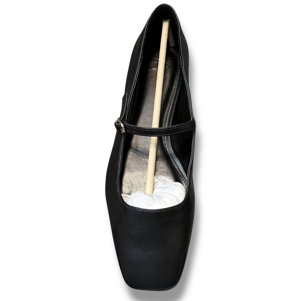 JustFab Ellidy Black Pointed Toe Mary Jane Flats Women Size 8.5 - Picture 12 of 16